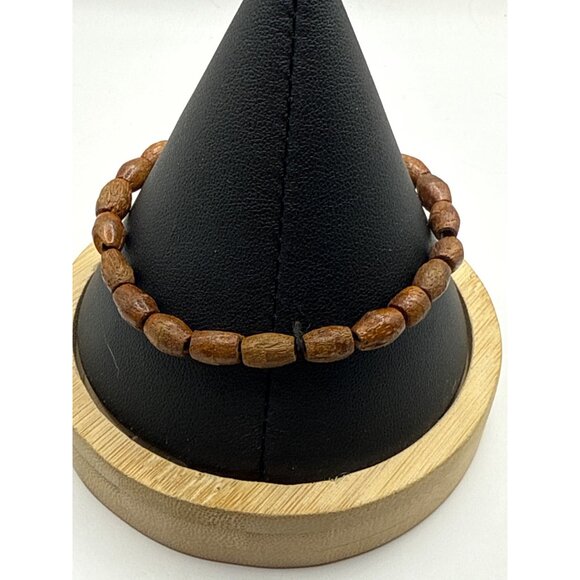 Handcrafted Wooden Beaded Bracelet - Picture 5 of 7
